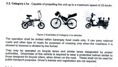 LTO Classification of eBike & Scooter .